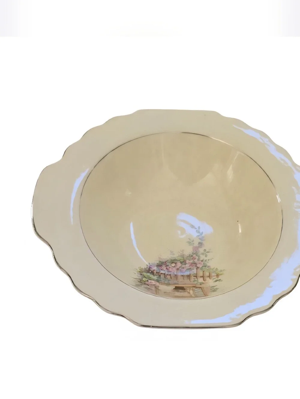 Vintage 1947 W.S. George Canarytone LIDO Bowl Breakfast Nook Cottagecore